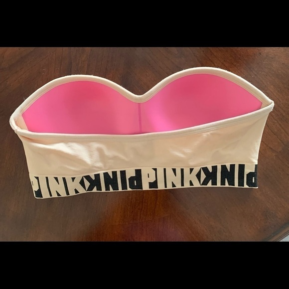 Victoria Secret pink strapless bra size tag missing please review measurements S - Picture 5 of 5